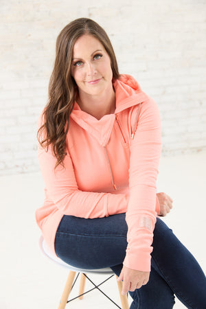 Pink Cement- 1/4 Zip- Desert Rose with Rose Gold
