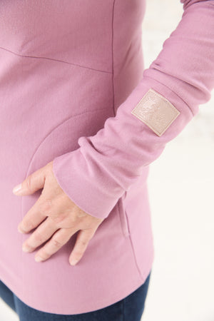 Pink Cement- 1/4 Zip- Ginger with Rose Gold