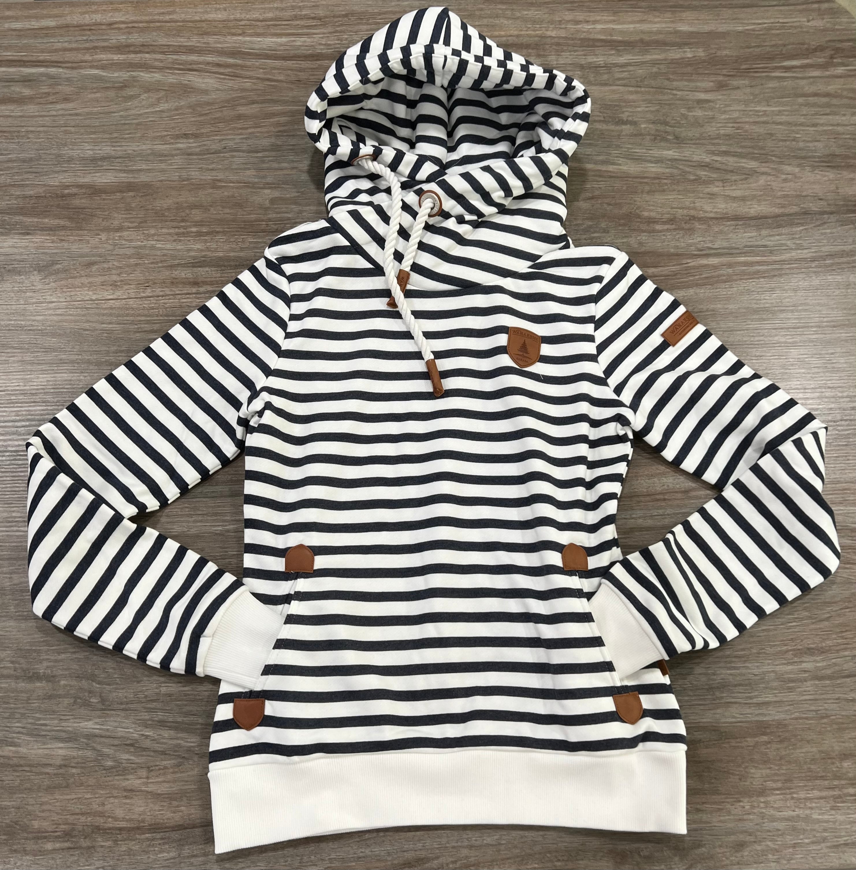 Wanakome- Artemis- Striped Navy-M  left