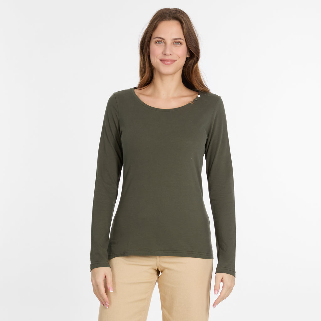 Ragwear- Fllorah GOTS Long Sleeve - Dark Olive