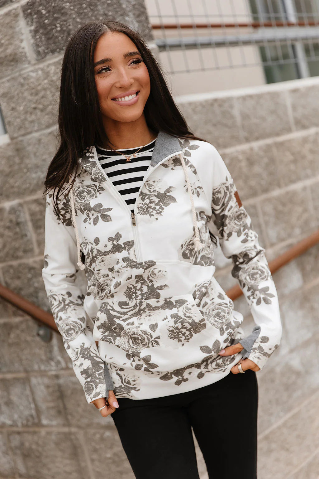 & Ave- HalfZip Sweatshirt- Chasing Moments
