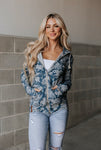 & Ave- FullZip Sweatshirt- Twilight Blooms