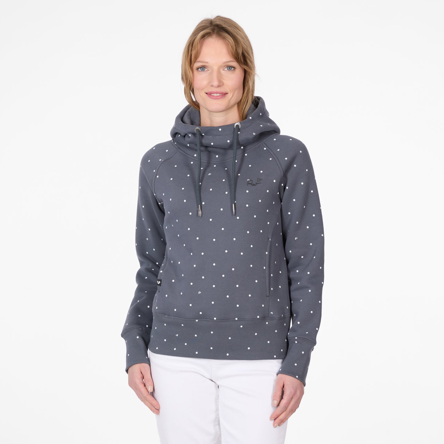 Ragwear- Elnoa Hoody- Dark Grey Dots