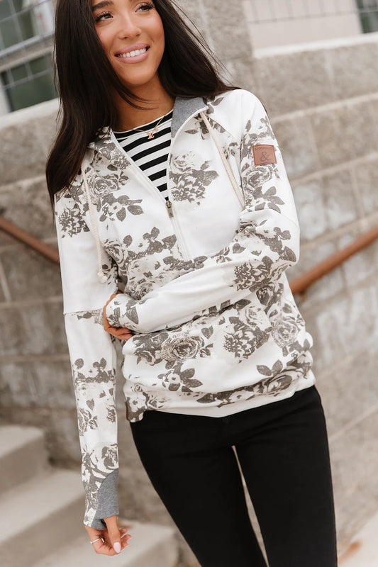 & Ave- HalfZip Sweatshirt- Chasing Moments