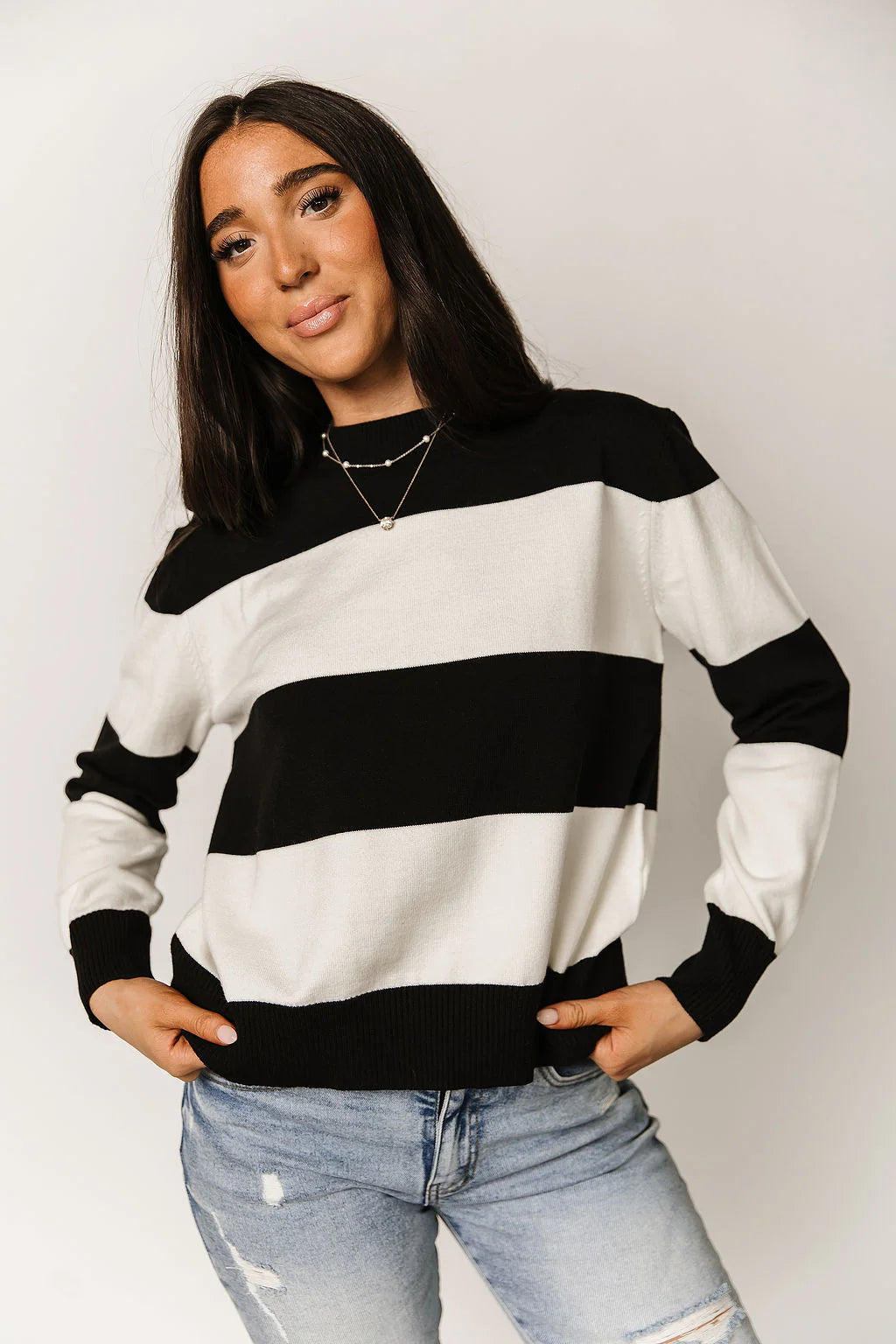 & Ave- Sweet On Stripes Sweater