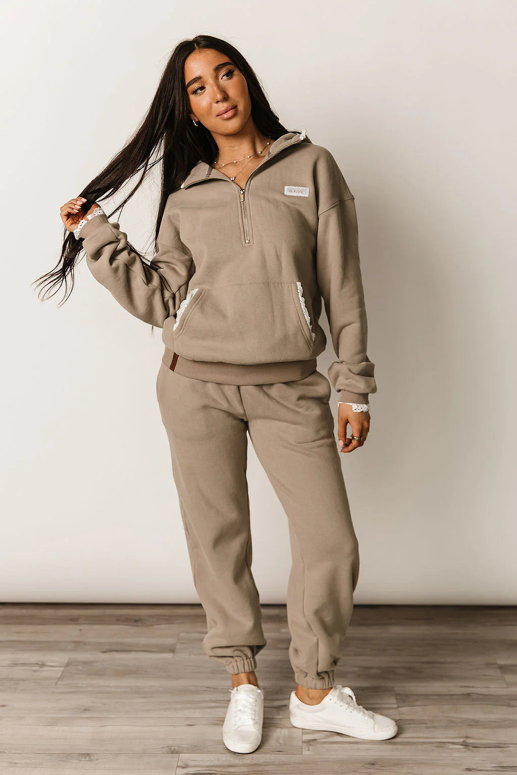 & Ave- Comfort Zone Joggers- Mocha Lace