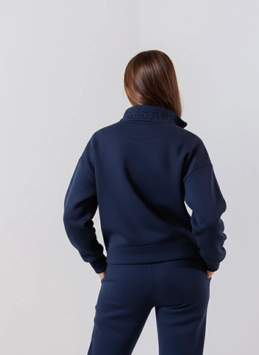 Après Actif- 1/4 Zip Pullover- Navy