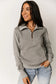 & Ave- HalfZip Sweatshirt- Quilted Grey-3XL left-FINAL SALE