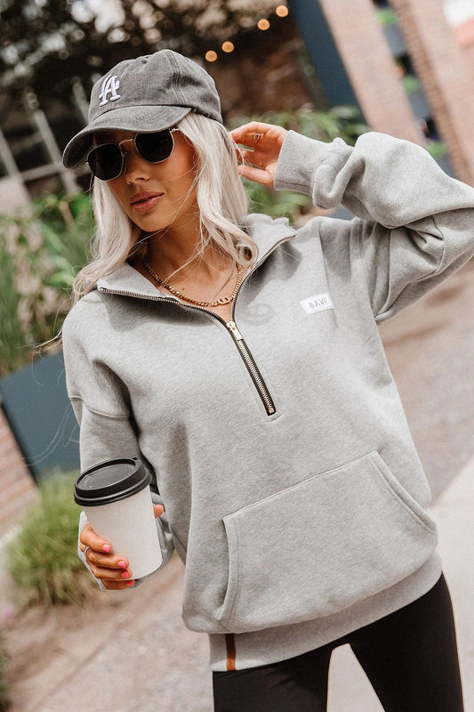 & Ave- Comfort Zone Halfzip- Morning Run