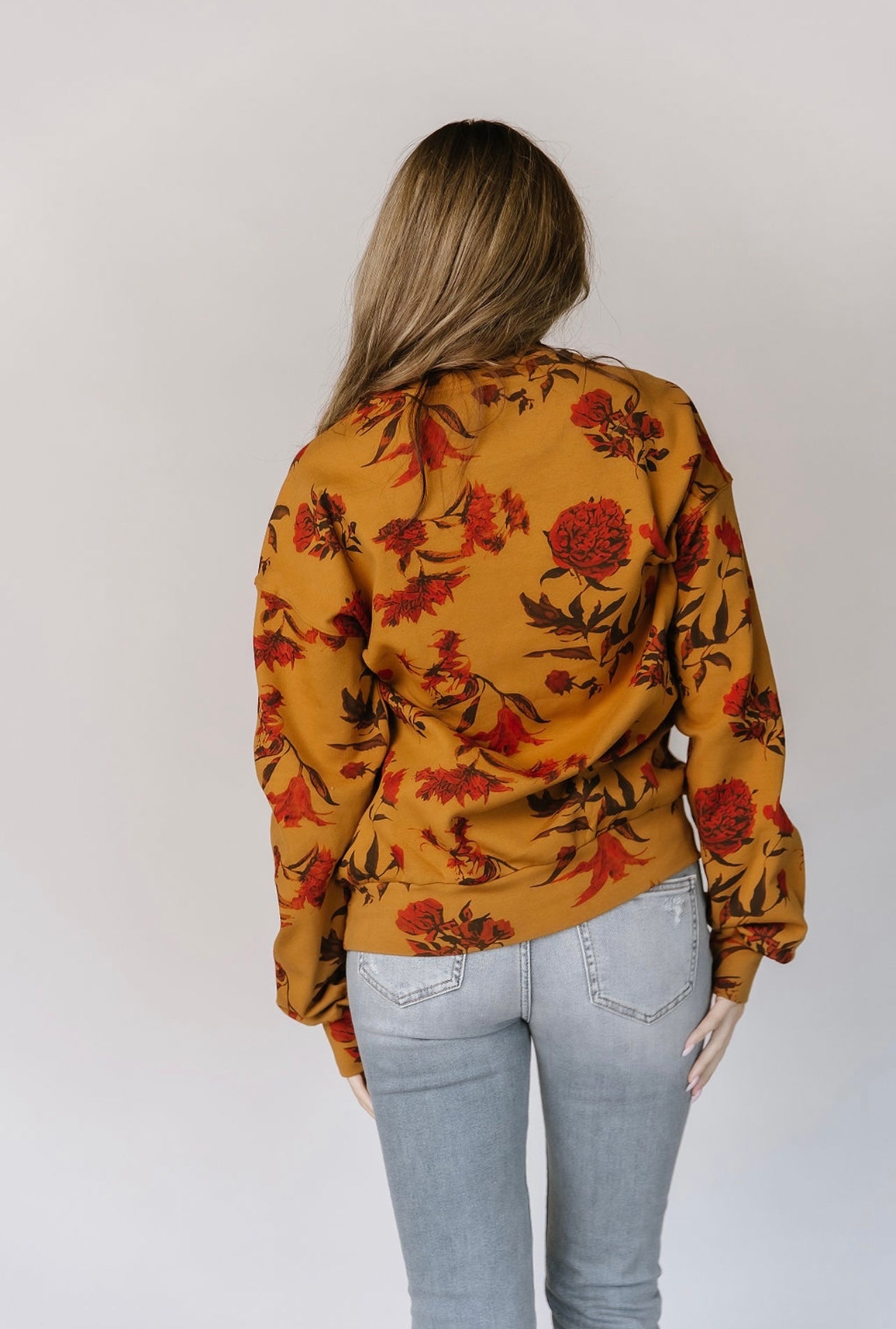 & Ave- University Pull Over- Fall Bouquet-XL left