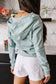 & Ave- Henley Hoody- Sea Breeze Lace