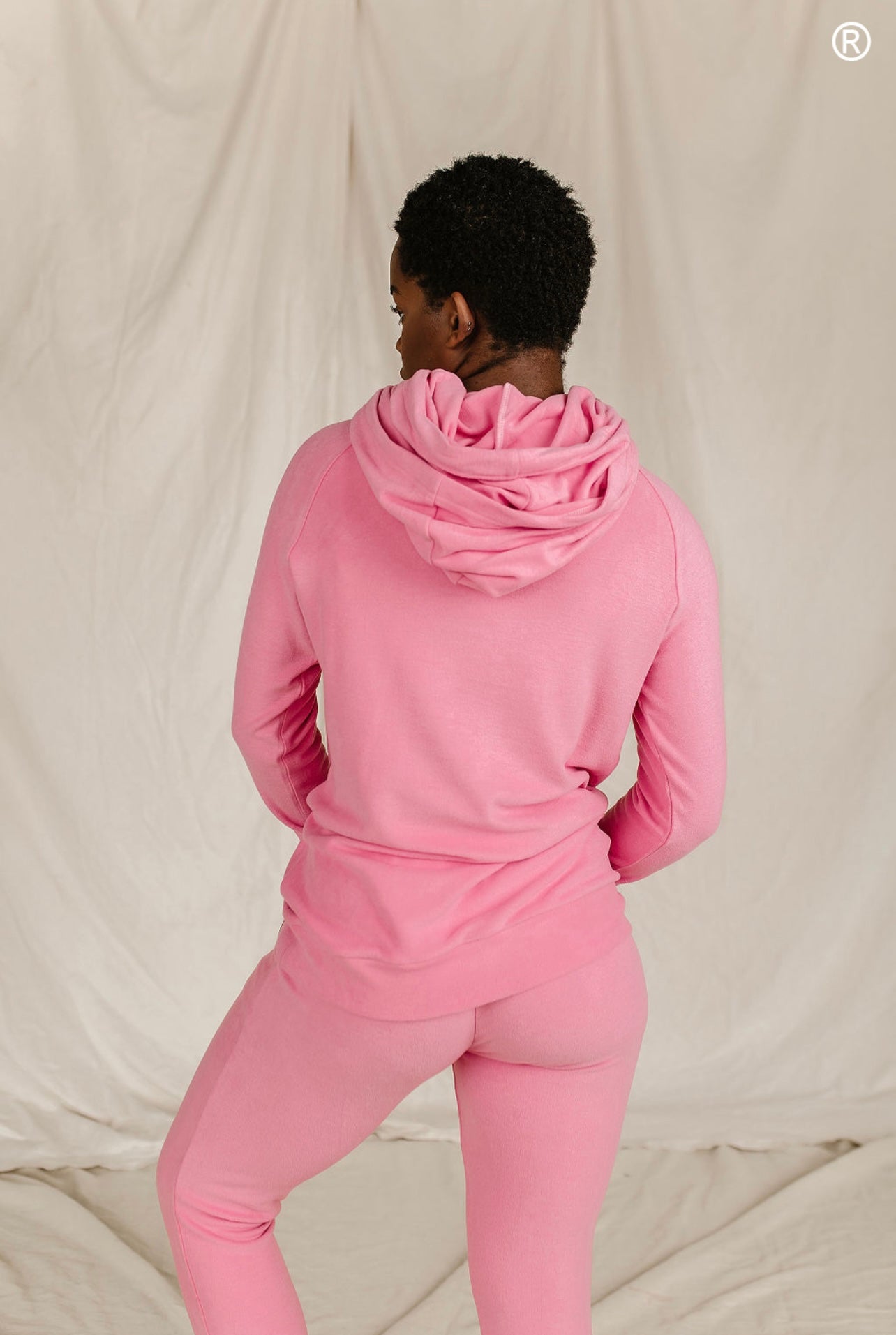 & Ave- Doublehood- Tulip Pink Performance Fleece