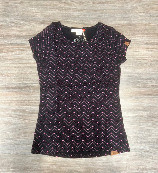 Ragwear- Mintt Tee- Black with Pink-S left- FINAL SALE