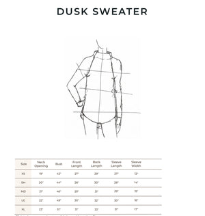 Blondie Apparel- Classic Dusk Sweater- Stone & Clay Stripe