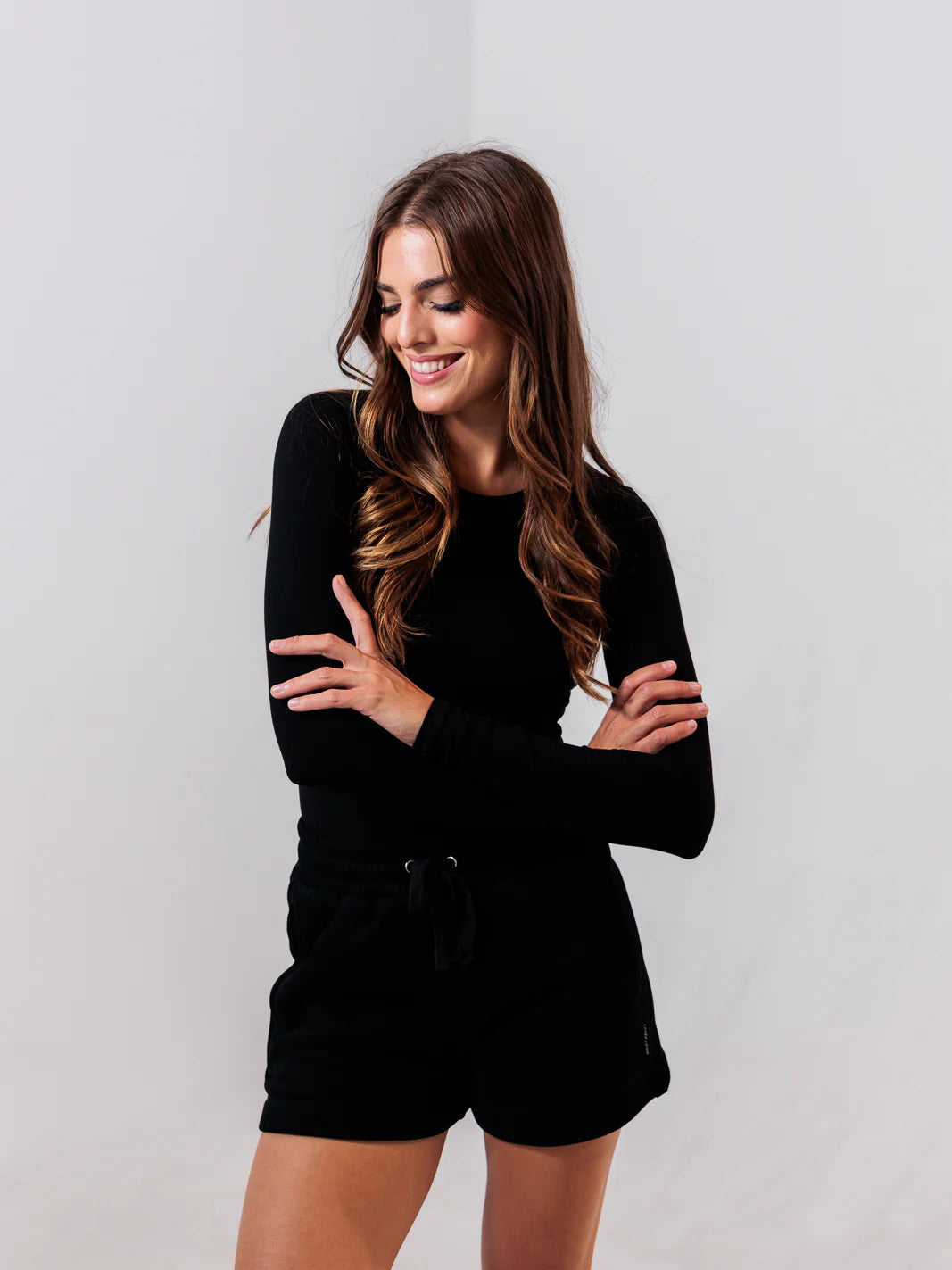 Après Actif- Ribbed Long Sleeve- Black