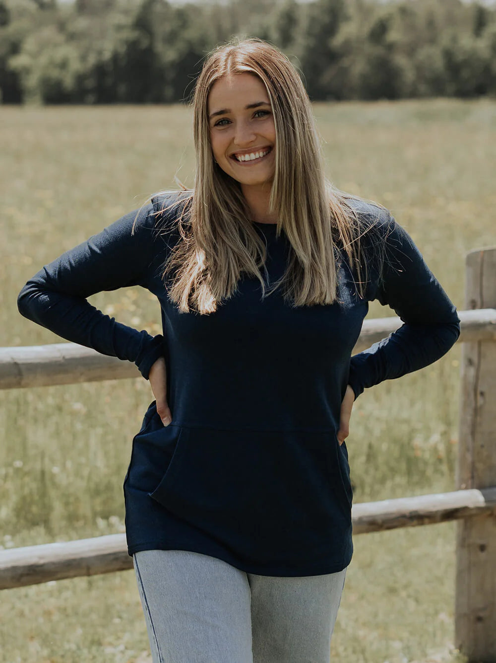 Blondie Apparel- Hillside Sweater- Navy