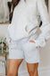 & Ave- Comfort Zone Shorts- Grey Lace- FINAL SALE