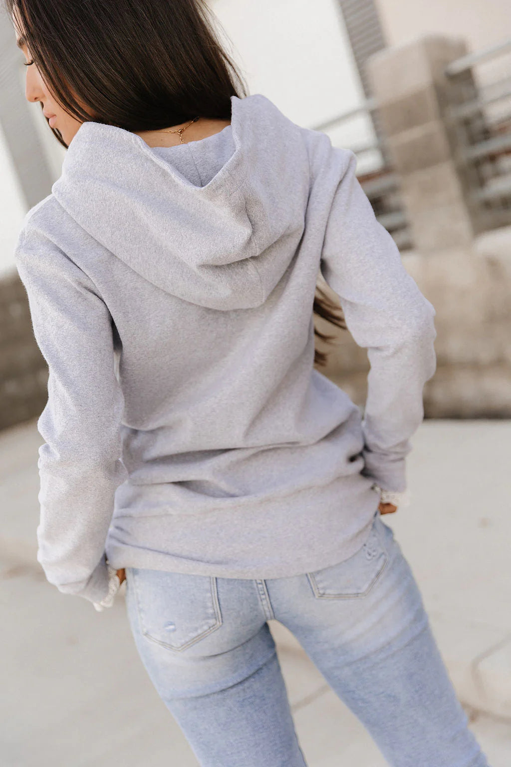& Ave- Henley Hoody- Skyline Lace