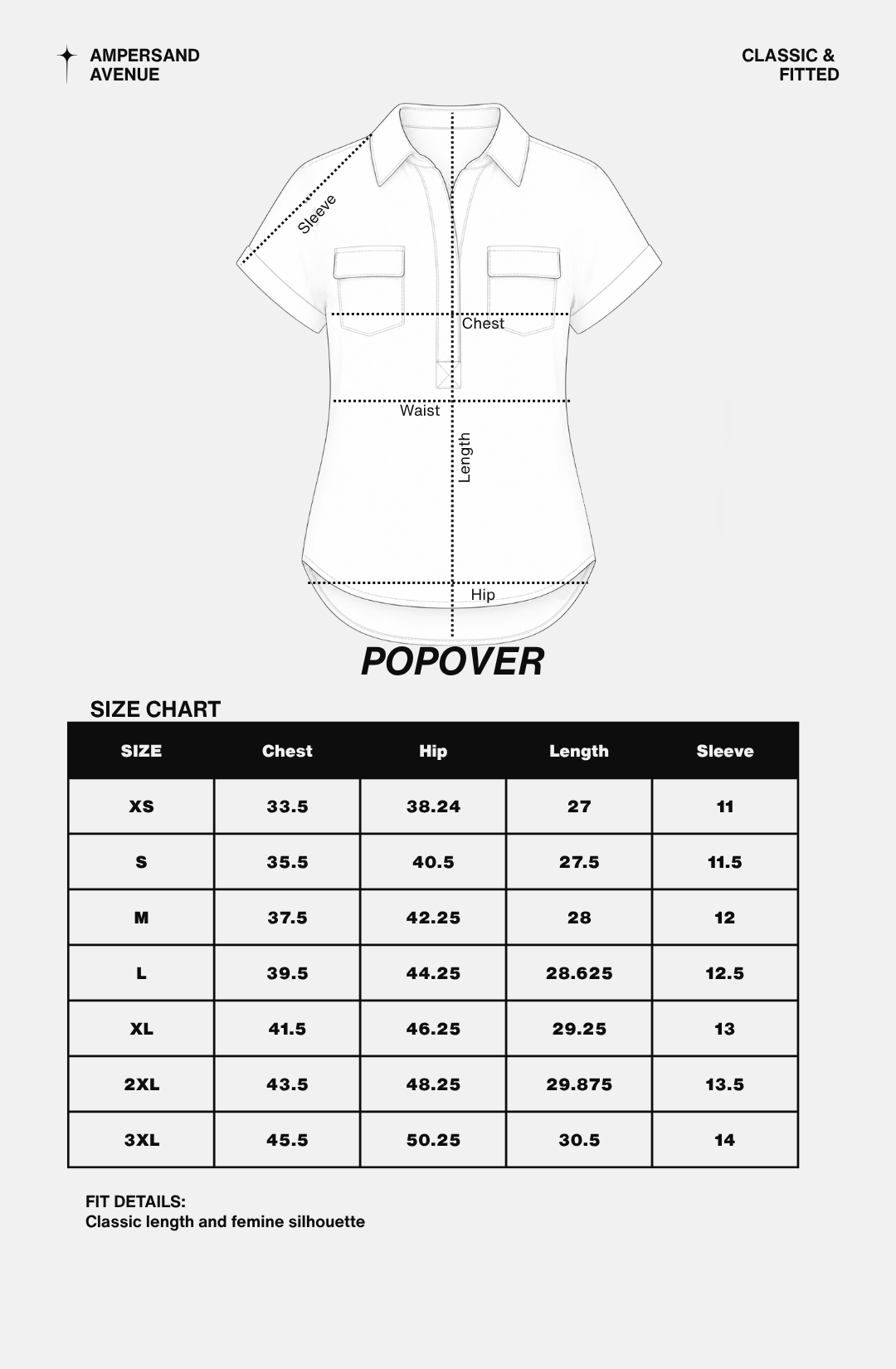 & Ave- Popover- Chambray