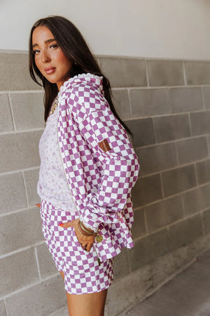 & Ave- University Fullzip Hoody- Lavender Daydream