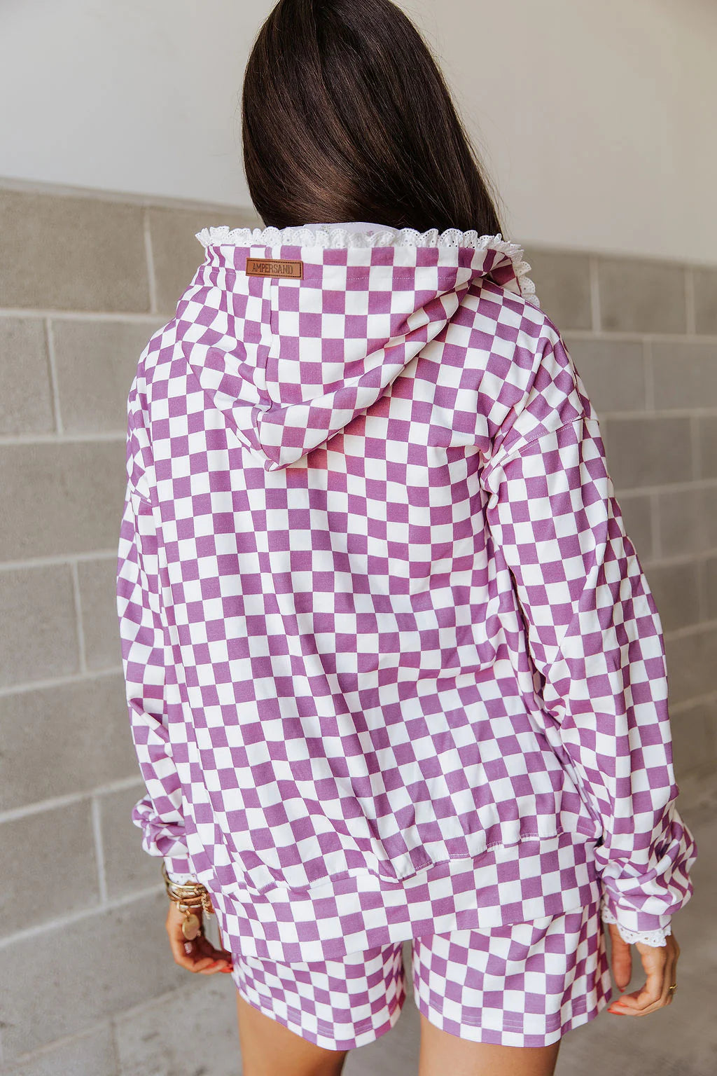 & Ave- University Fullzip Hoody- Lavender Daydream