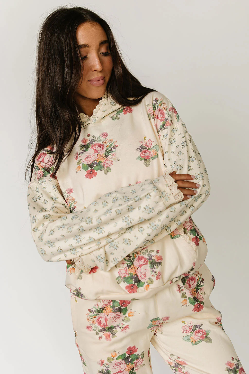 & Ave- University Hoody- Golden Hour Garden