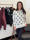 & Ave- Dotted Darling Sweater-2XL & 3XL left