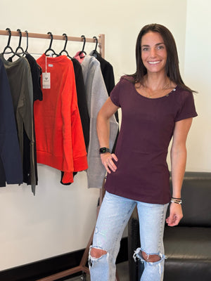 Ragwear- Fllorah GOTS Tee- Plum