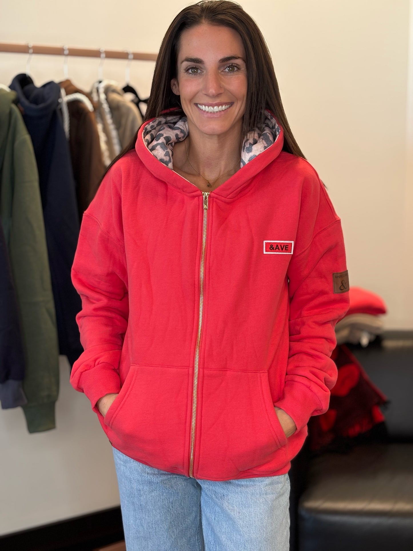 & Ave- Comfort Zone Fullzip Hoody- Natural Instincts-3XL left
