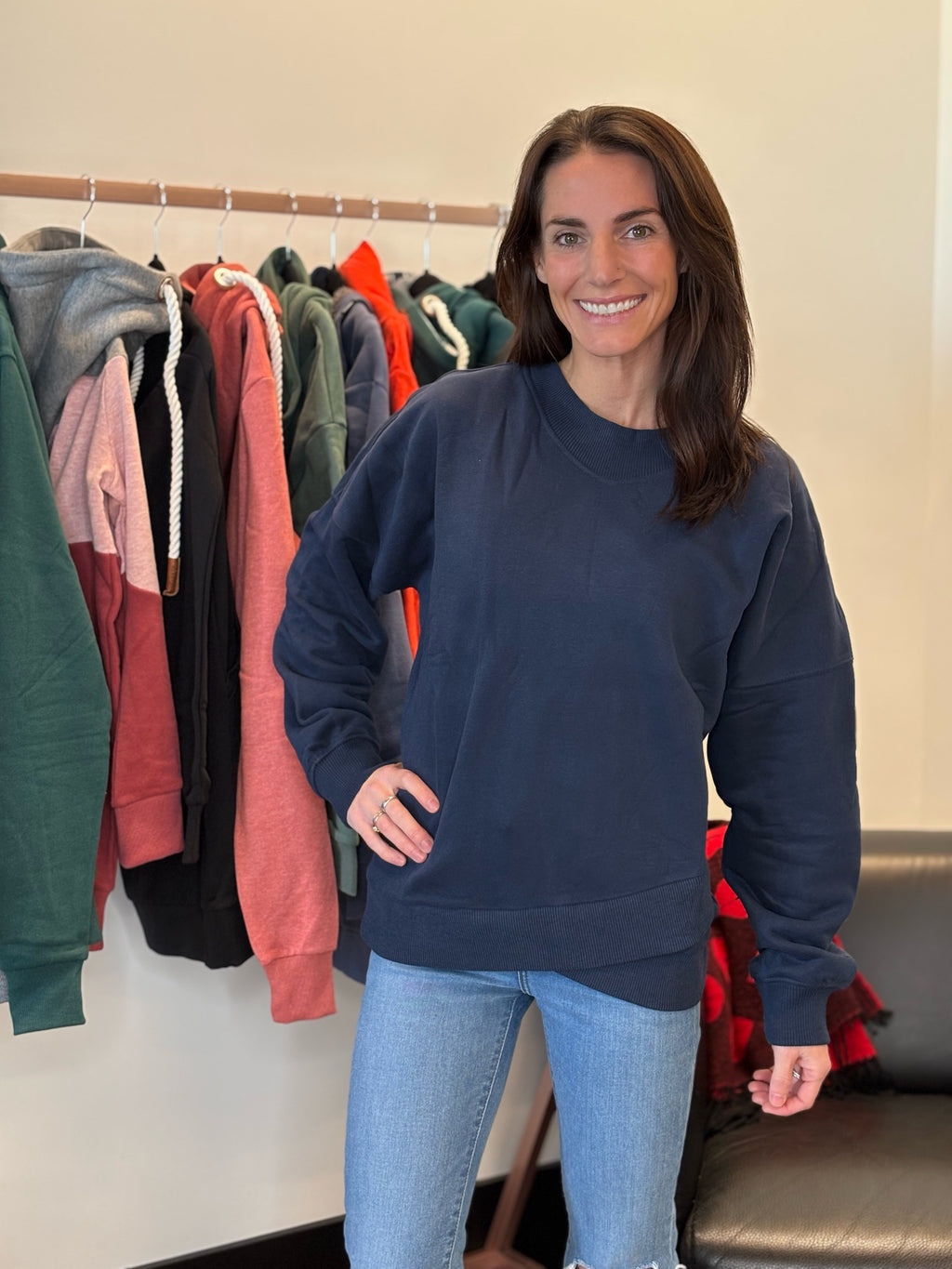 Wanakome- Winnie Tulip Pullover- Oxford Blue