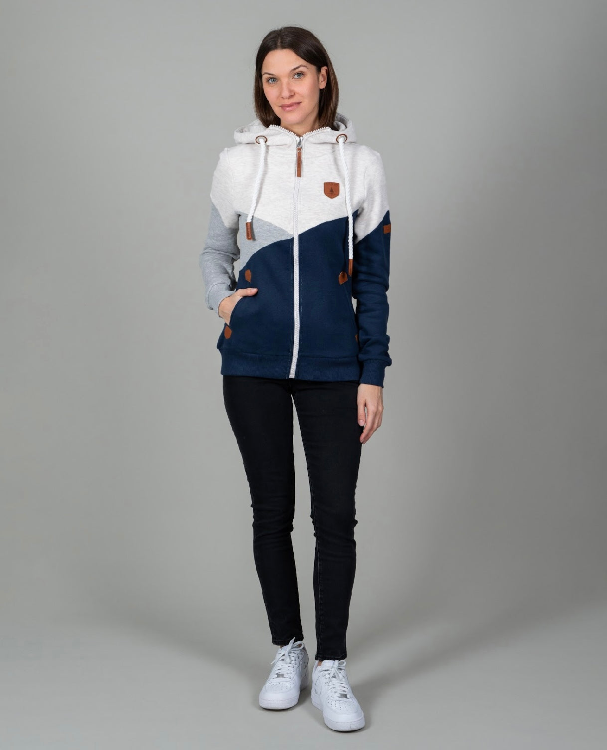 Wanakome- Roxette Fullzip- Oxford Blue Mix