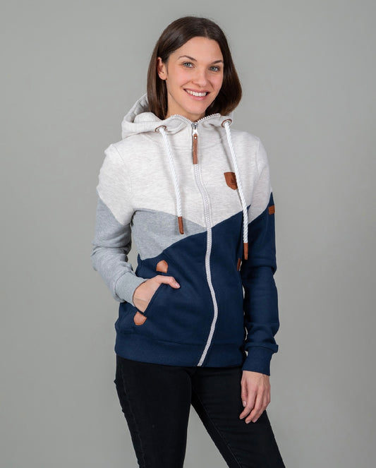 Wanakome- Roxette Fullzip- Oxford Blue Mix