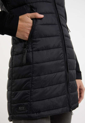 Ragwear- Lucinda Jacket Long- Black-S left-FINAL SALE