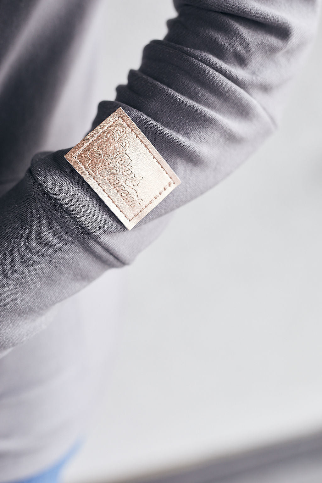 Pink Cement- Hoody- Grey with Rose Gold-FINAL SALE