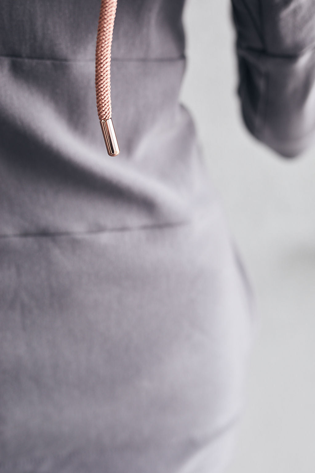 Pink Cement- Hoody- Grey with Rose Gold-FINAL SALE