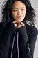 Pink Cement- Hoody- Black with Purple
