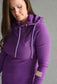 Pink Cement- 1/4 Zip- Deep Purple with Purple-FINAL SALE