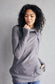 Pink Cement- 1/4 Zip- Grey with Purple- FINAL SALE