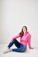 Pink Cement- Hoody- Fandango Pink with Rose Gold