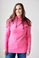 Pink Cement- Hoody- Fandango Pink with Black