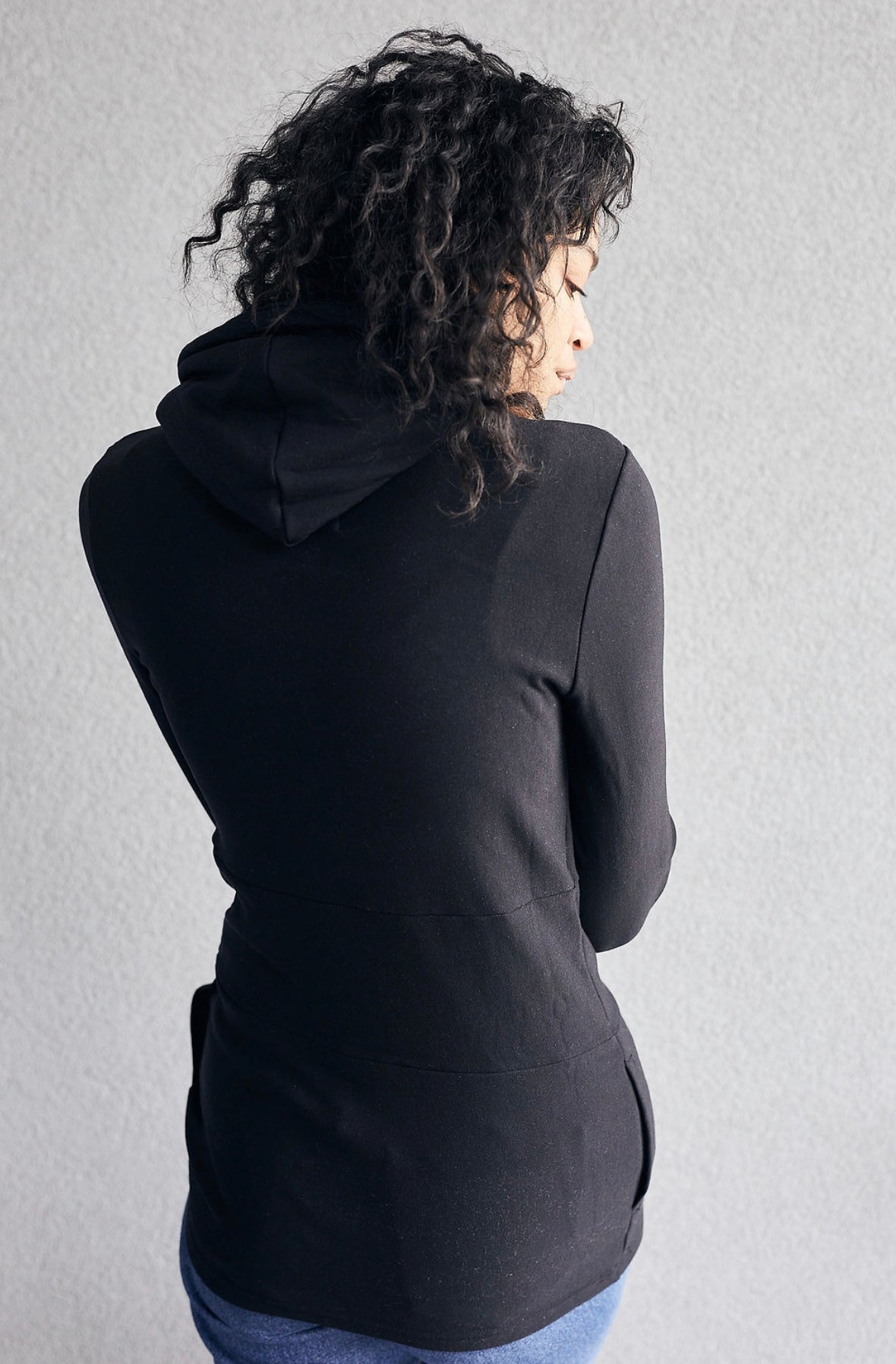 Pink Cement- Hoody- Black with Purple