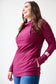 Pink Cement- Hoody- Merlot with Black
