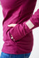 Pink Cement- 1/4 Zip- Merlot with Black