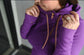 Pink Cement- 1/4 Zip- Deep Purple with Rose Gold-FINAL SALE