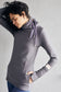 Pink Cement- 1/4 Zip- Grey with Purple- FINAL SALE