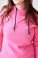 Pink Cement- Hoody- Fandango Pink with Black