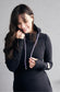 Pink Cement- Hoody- Black with Purple