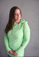 Pink Cement- 1/4 Zip- Lime with Rose Gold
