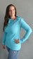 Pink Cement- 1/4 Zip- Aqua with Rose Gold