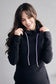 Pink Cement- Hoody- Black with Purple
